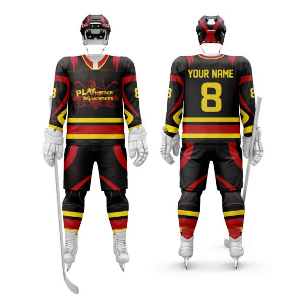 Lion Ice Hockey Robe - Black Yellow